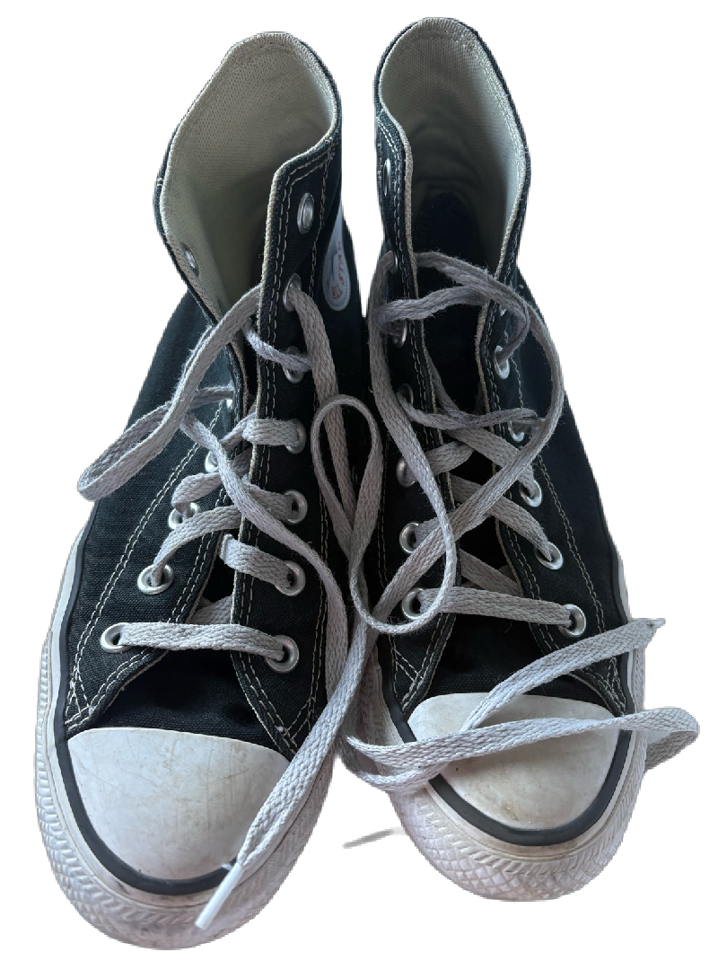 black converse